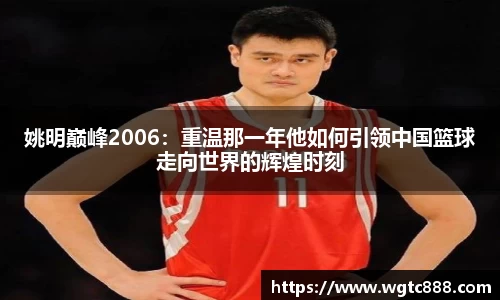 姚明巅峰2006：重温那一年他如何引领中国篮球走向世界的辉煌时刻