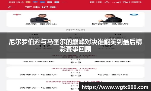 尼尔罗伯逊与马奎尔的巅峰对决谁能笑到最后精彩赛事回顾